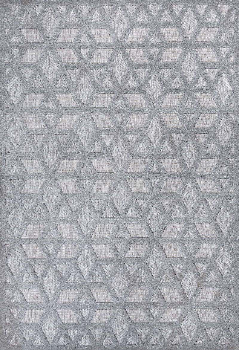 Talaia Neutral Geometric Indoor/Outdoor Area Rug