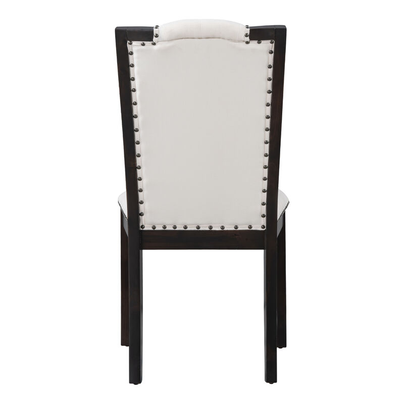Merax 6-Piece Dining Table Chairs Bench Set