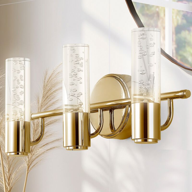 Bolha Minimalist Modern Bubble Acrylic/Iron Integrated LED Vanity Light