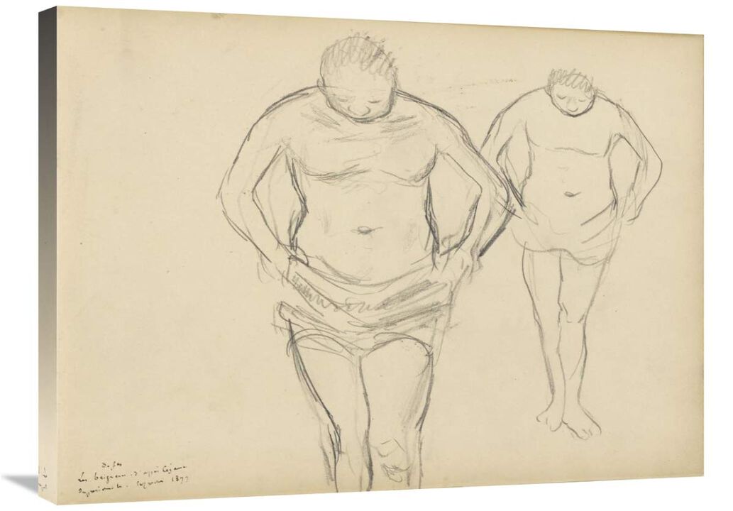 Copies of Cezannes Bathers-Canvas Art-32x24