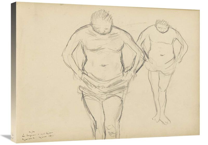 Copies of Cezannes Bathers-Canvas Art-32x24