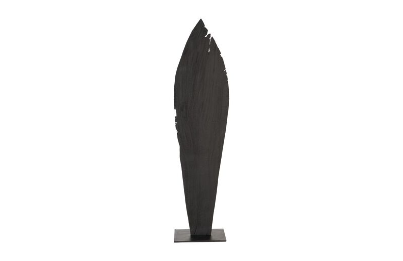 Large Carved Leaf on Stand