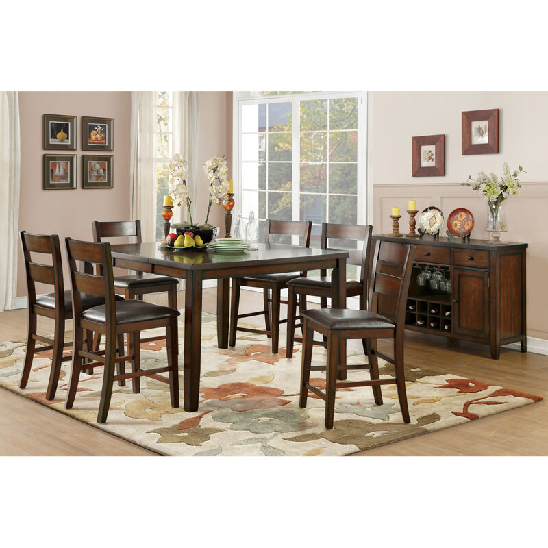 Wooden Counter Height Chairs Set of 2