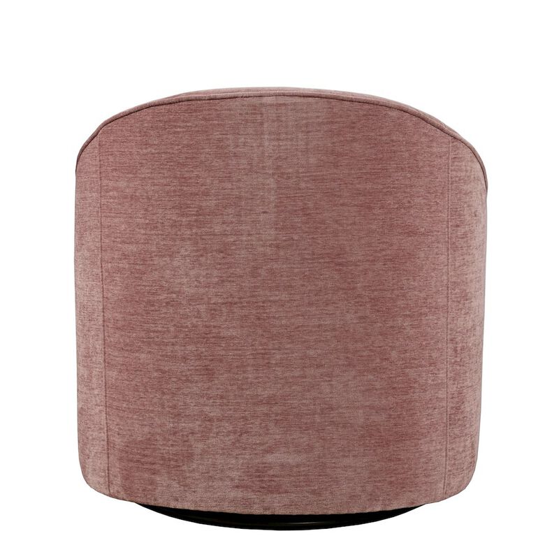 Jofran Lulu Mid-Century Modern Upholstered Casual Swivel Accent Chair