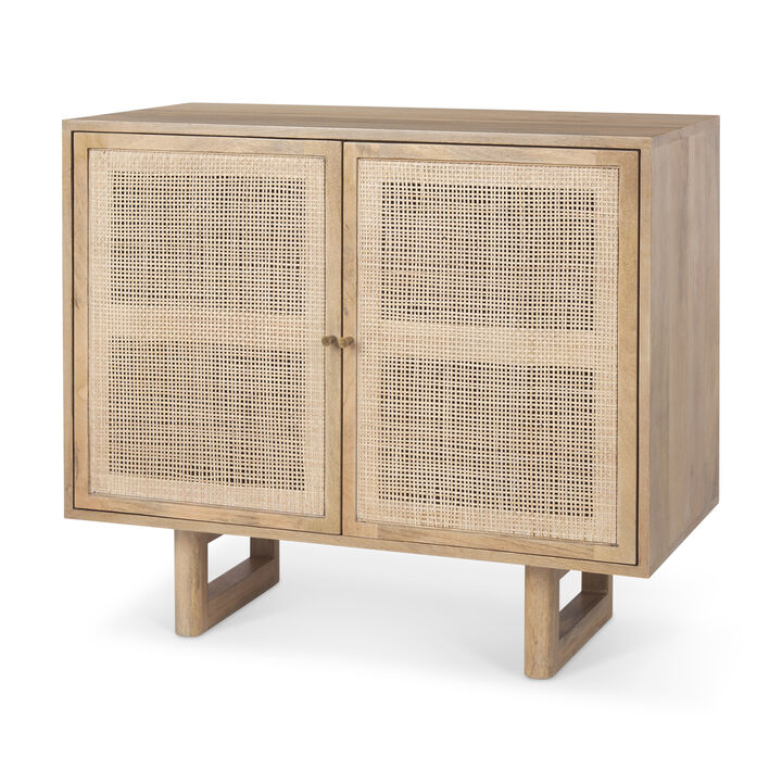 Grier Light Brown Accent Cabinet