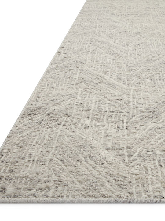 Raven RAV-01 Silver / Ivory 7''9" x 9''9" Rug by