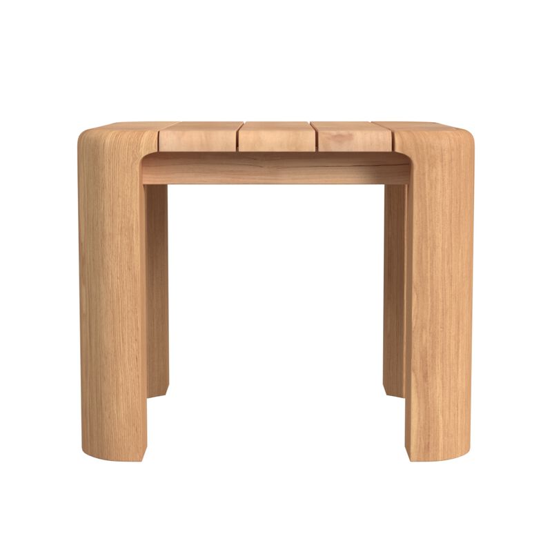Natural Teak End Table