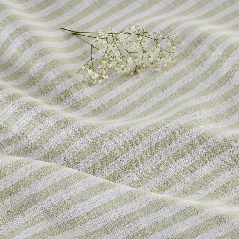 Solino Home 100% Pure Linen Tablecloth | Amalfi Stripe