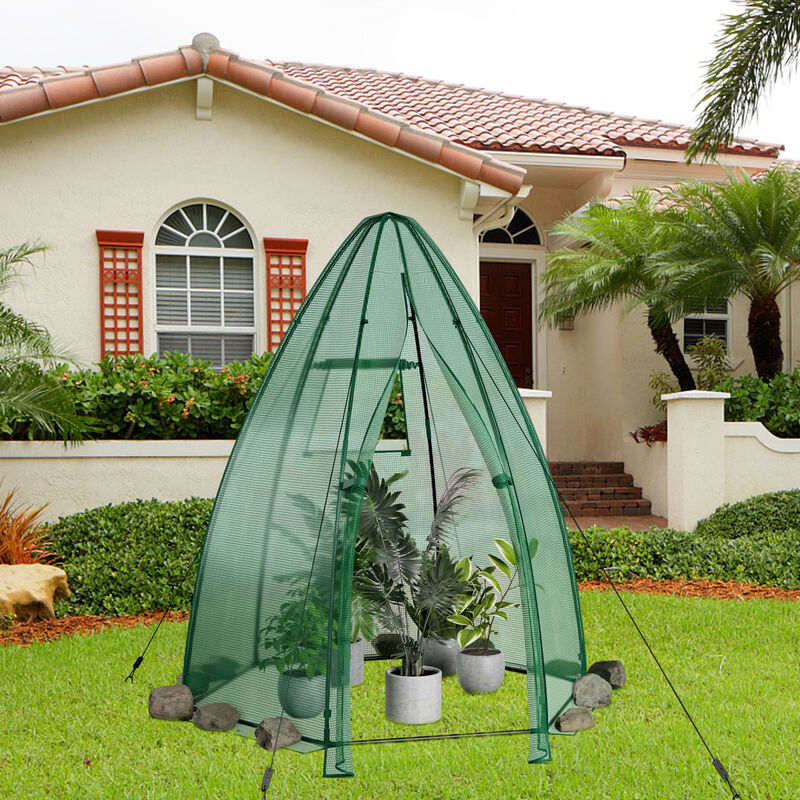 Portable Mini Greenhouse with All-Weather PE Cover