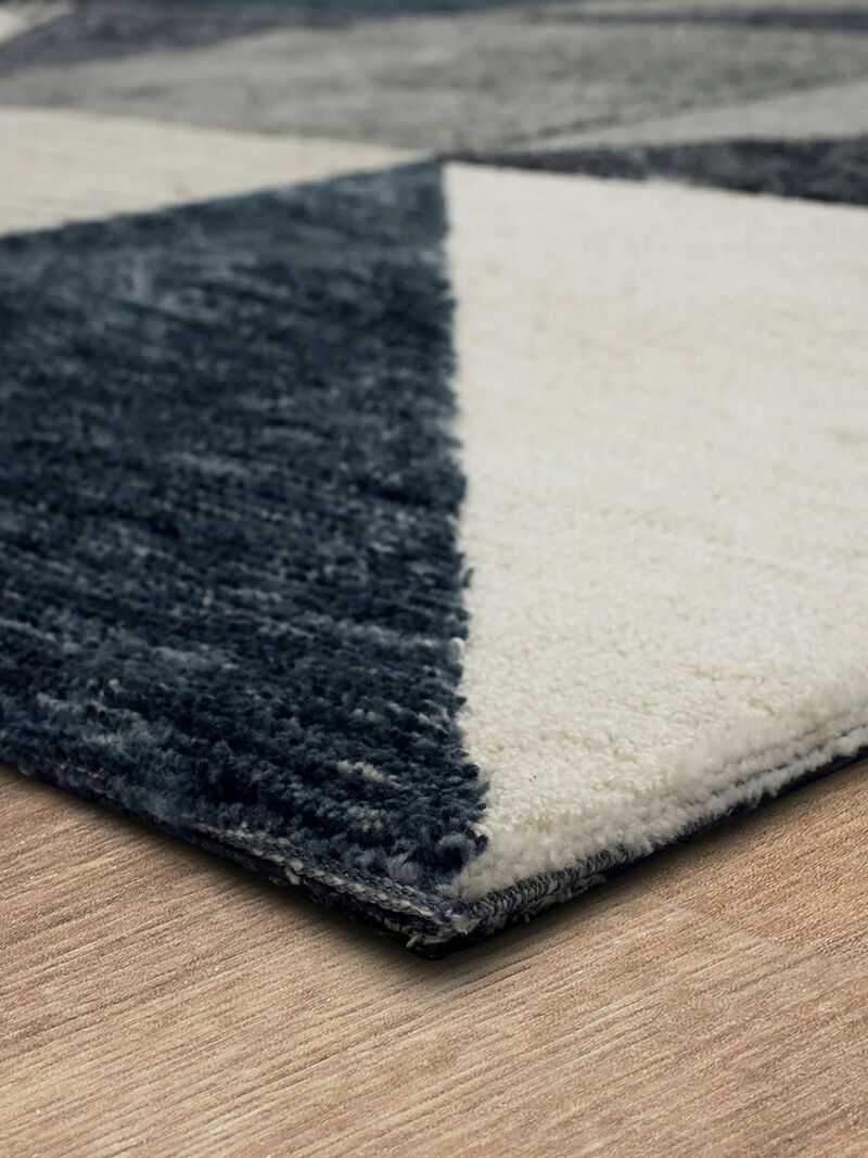 Bowen Oblique Blue 8'x10' Rug by Drew and Jonathan