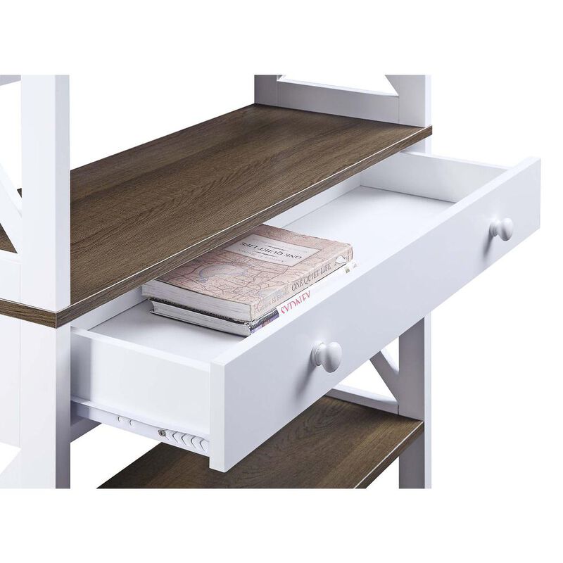 Convenience Concepts Oxford 5 Tier Bookcase with Drawer