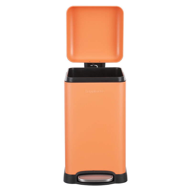 Betty Retro Mini Step-Open Trash Can, Carrot Cake