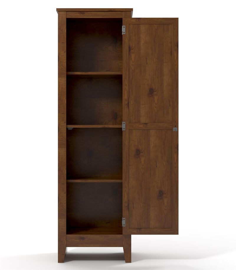 Ameriwood Home Milford Single Door Storage Pantry Cabinet, Old Fashioned Pine