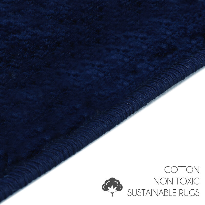 SUSSEXHOME Carpet Stair Treads Easy to Install with Double Adhesive Tape - Safe, 9" X 28" - Navy