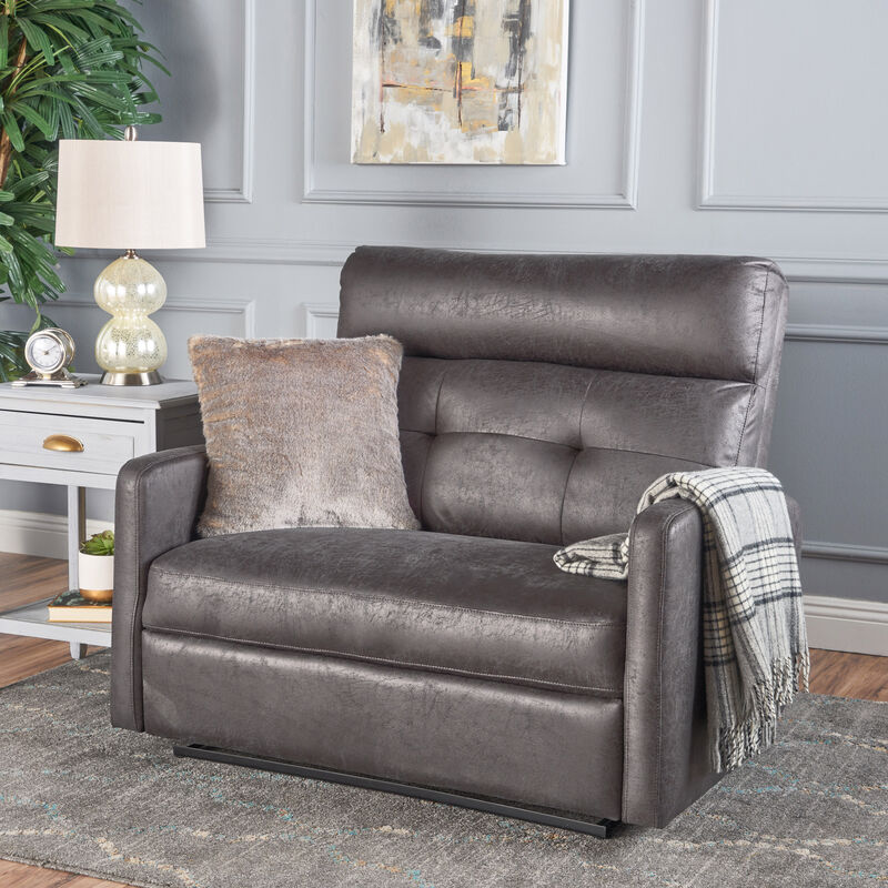 Merax  Tufted Recliner Loveseat Sofa Chair
