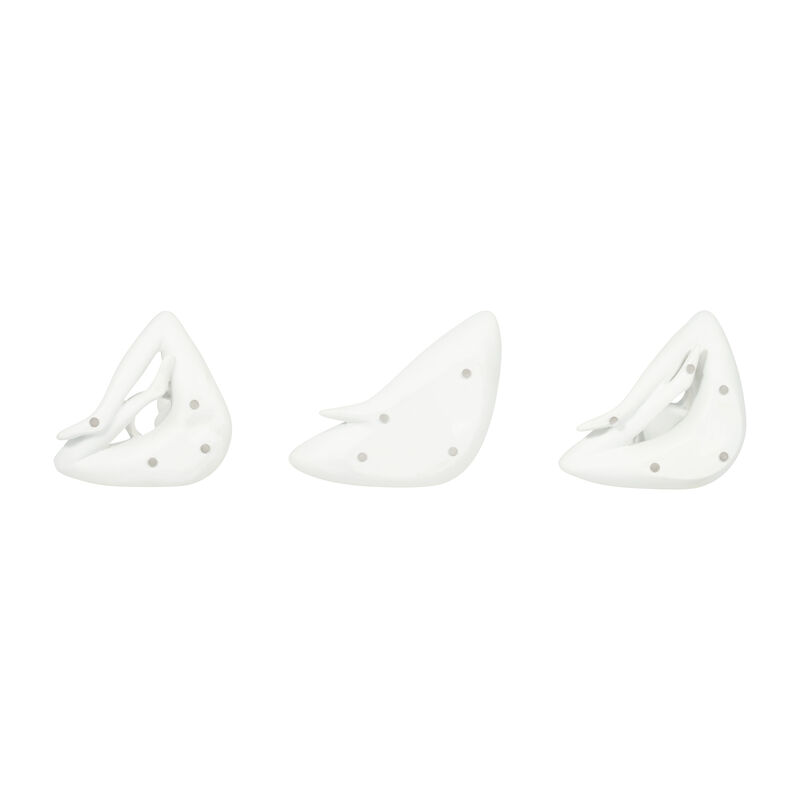 White 10" Resin Yoga Ladies Set
