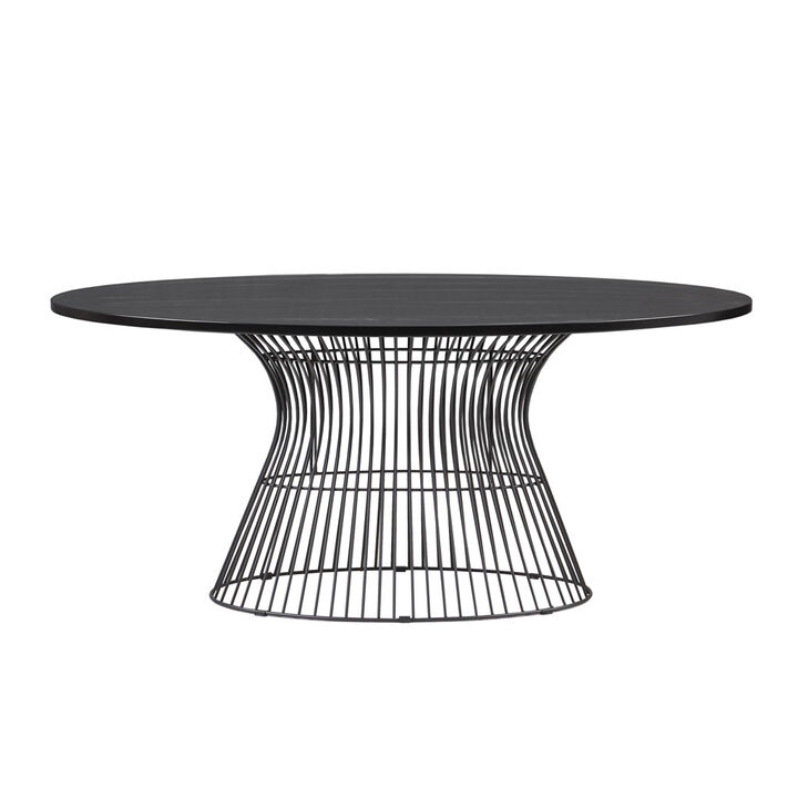 Gracie Mills Sotelo Elegant Oval Essence Dining Table