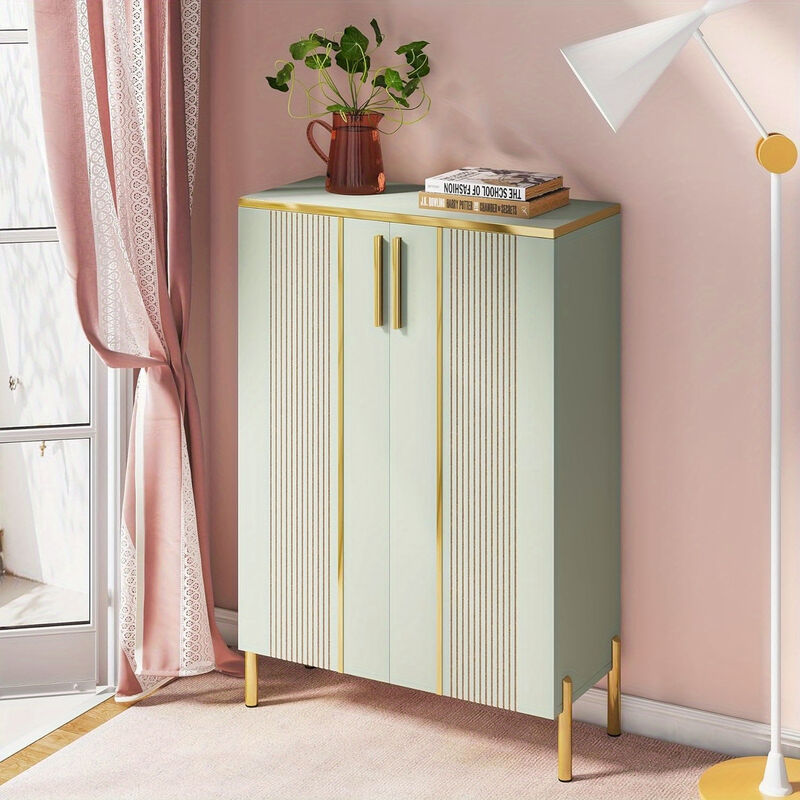 Shoe Cabinet with Doors, 5-Tier Shoe Storage Cabinet with Adjustable Shelves, Wooden Shoes Rack Shoe Storage Organizer for Entryway, Hallway, Closet, Living Room, Deck Boxes
