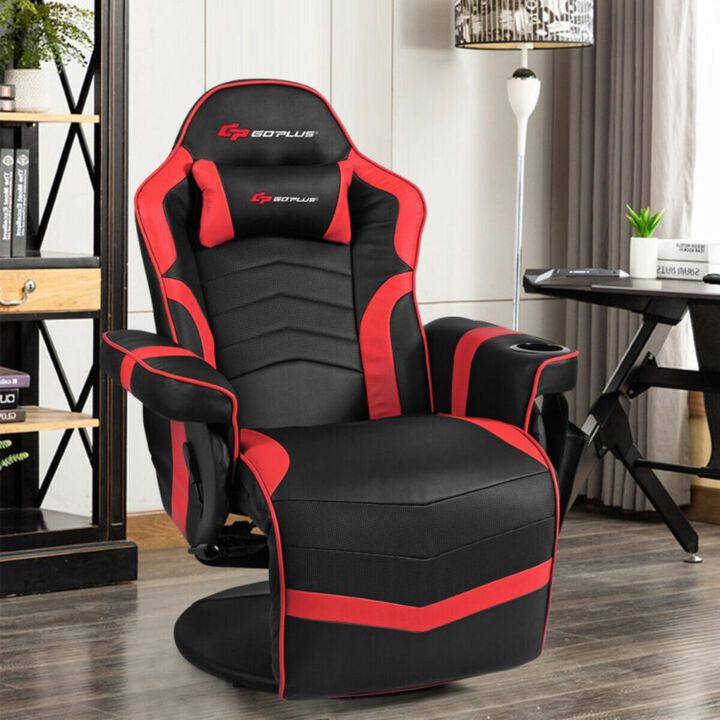 Hivvago Ergonomic High Back Massage Gaming Chair with Pillow