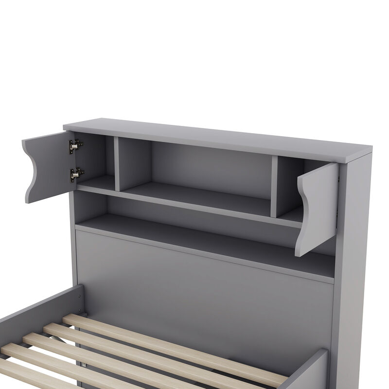 Merax Captain Platform Bed Frame with Storage