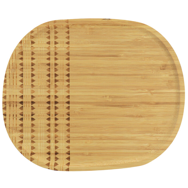 Gibson Home 13.5 Inch Sadler Wooden Serving Tray