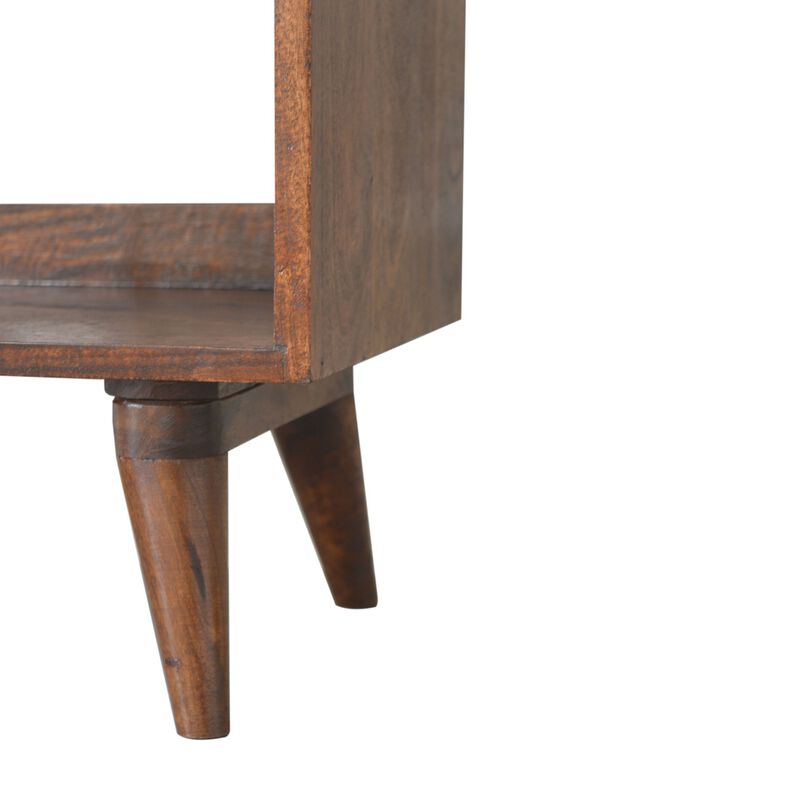 Walnut Nordic Solid Wood  Storage Bench