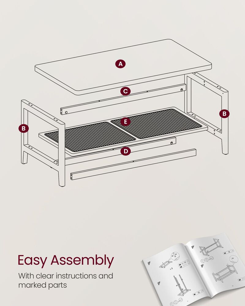 2-Tier Coffee Table for Stylish and Functional Living Room Design