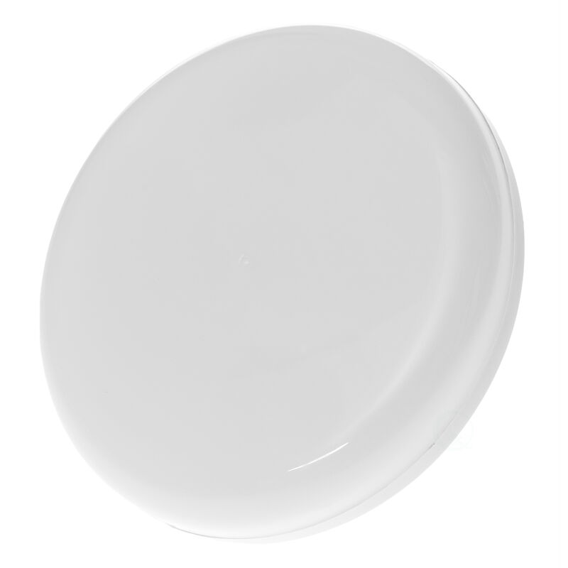 "White Plastic 6 in Round LED Ceiling Light Fixture for Entryway, Office, Outdoor, 6500K Daylight, 2000lm 20W"