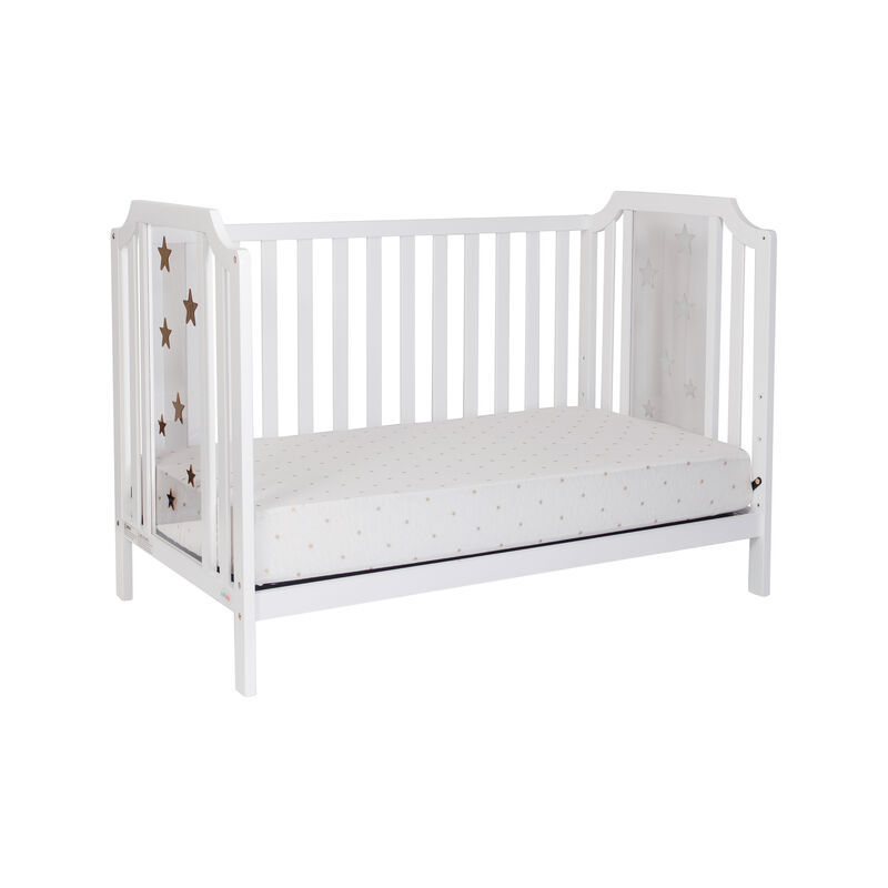 Suite Bebe Celeste Acrylic 3-in-1 Convertible Island Crib White