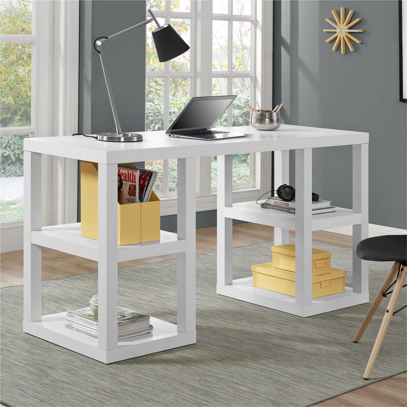 Parsons Double Pedestal Computer Desk