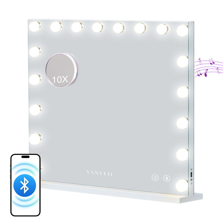 32''x23'' Hollywood Vanity Mirror with Lights Bluetooth