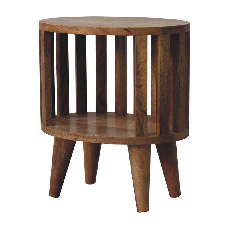 Ariella Single Shelf  Solid Wood Nightstand