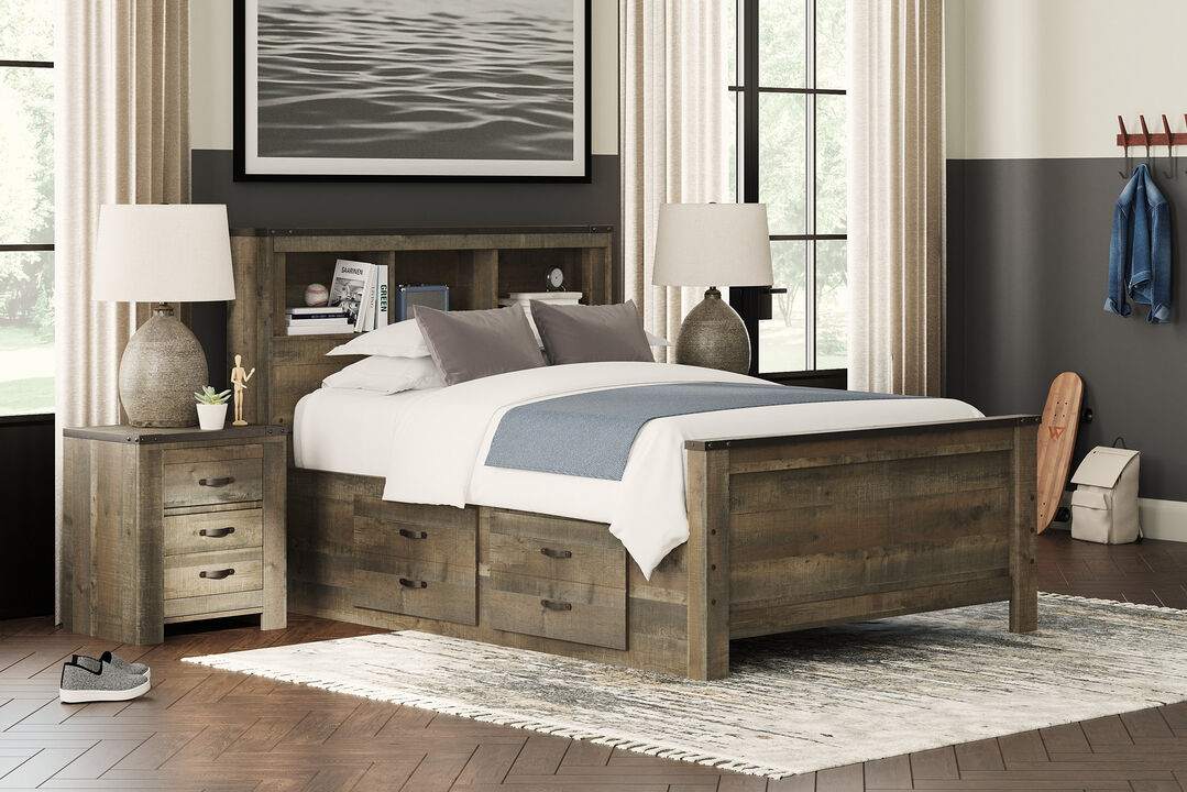 Trinell Full Bookcase Bed