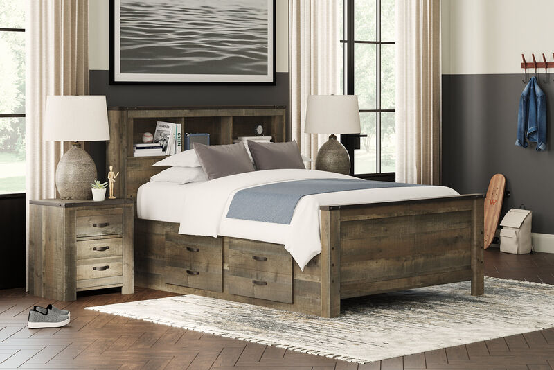 Trinell Full Bookcase Bed