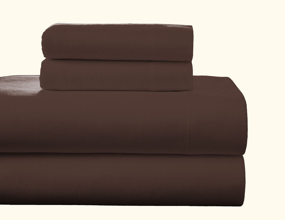 Pointehaven Superior Weight 175 GSM 100% Cotton Ashby Plaid Printed Flannel Deep Pocket 3 pc Sheet Set, Twin Extra Long