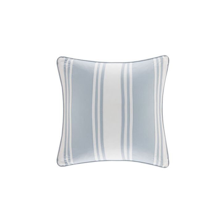 Gracie Mills Ramos Coastal Inspired Pieced Square Decorative Pillow