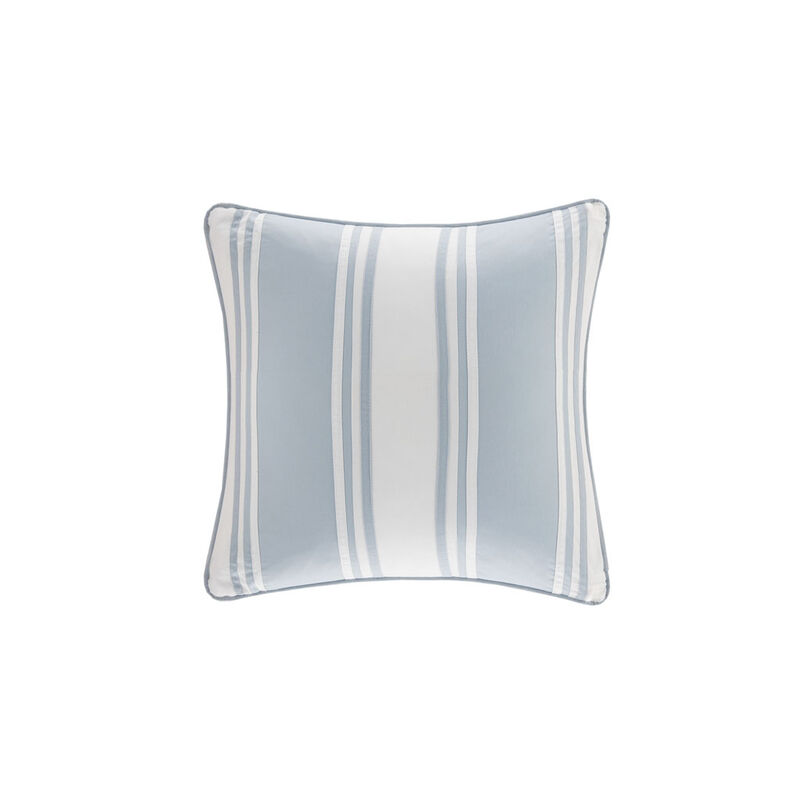 Gracie Mills Ramos Coastal Inspired Pieced Square Decorative Pillow