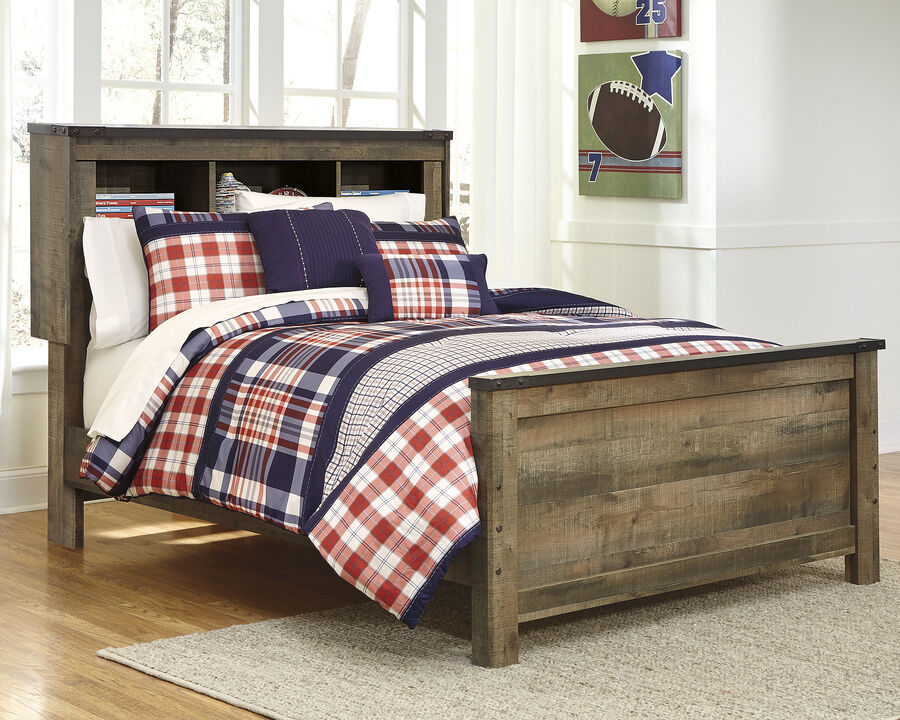 Trinell Full Bookcase Panel Bed