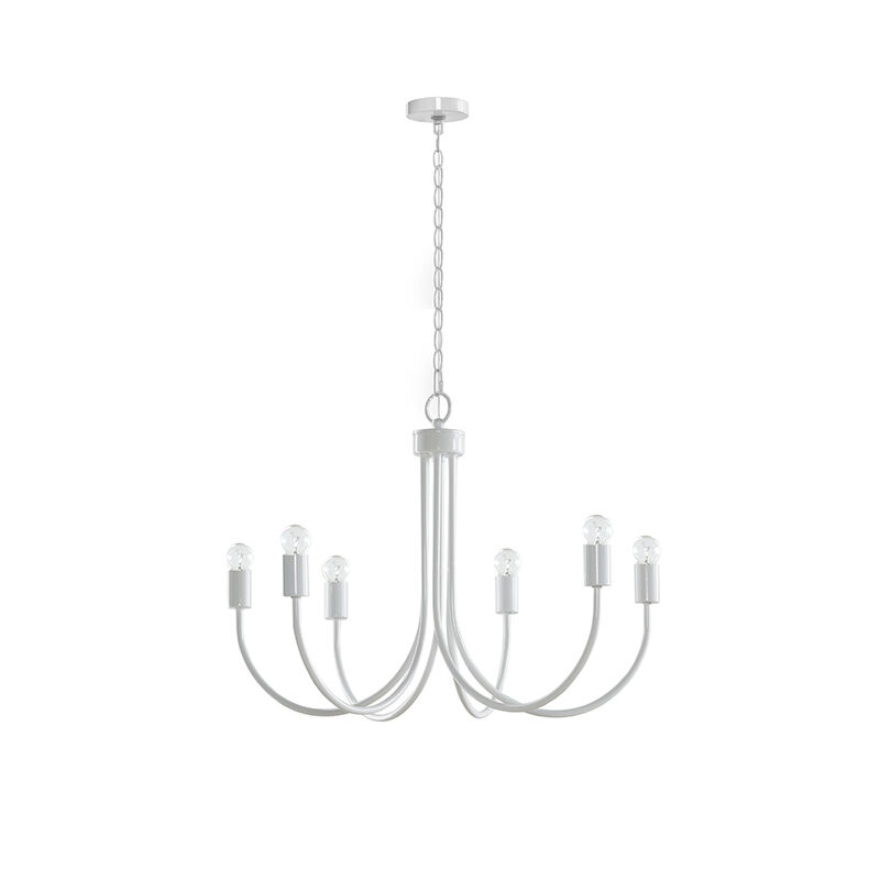 Gracie Mills Aiello Modern 6-Light Metal Chandelier