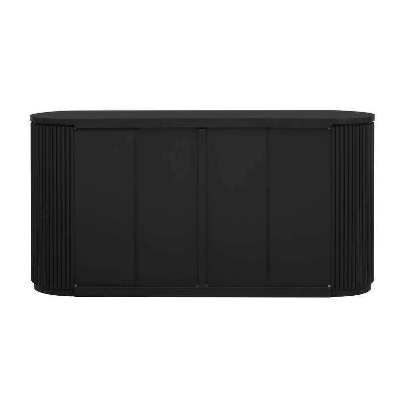 Merax Classic Storage Cabinet with Metal Handles