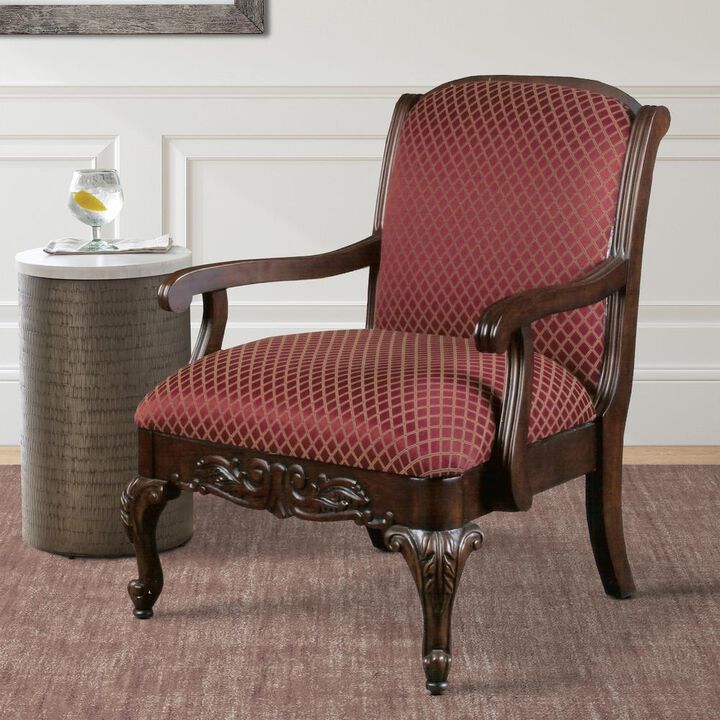 Comfort Pointe Safari Magenta Arm Chair