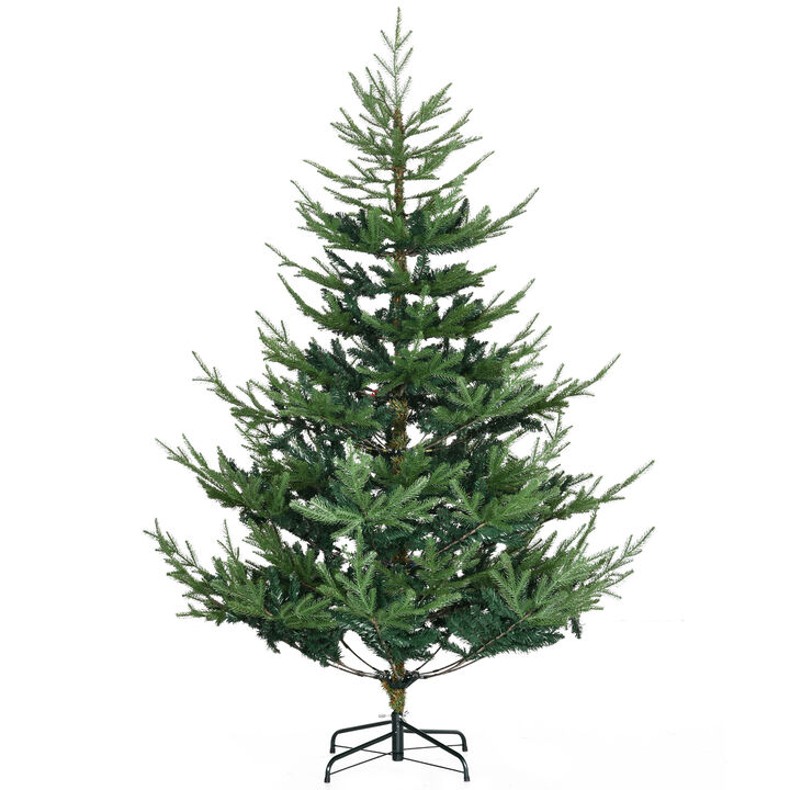 6' Artificial Christmas Tree with Realistic Branch Tips, Auto Open for Party