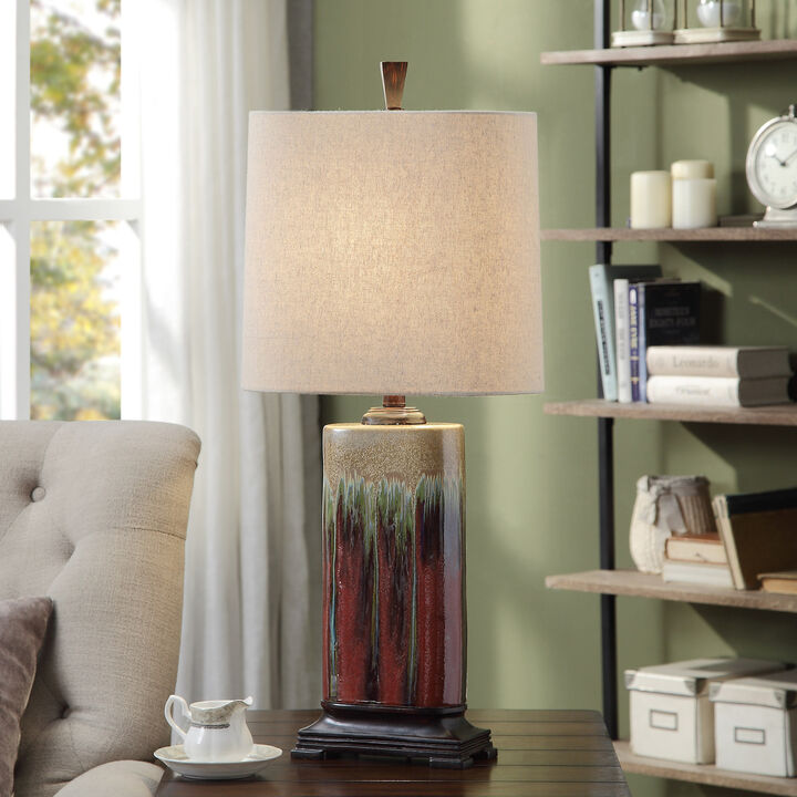 Classic Drip Glaze Table Lamp (Set of 2)