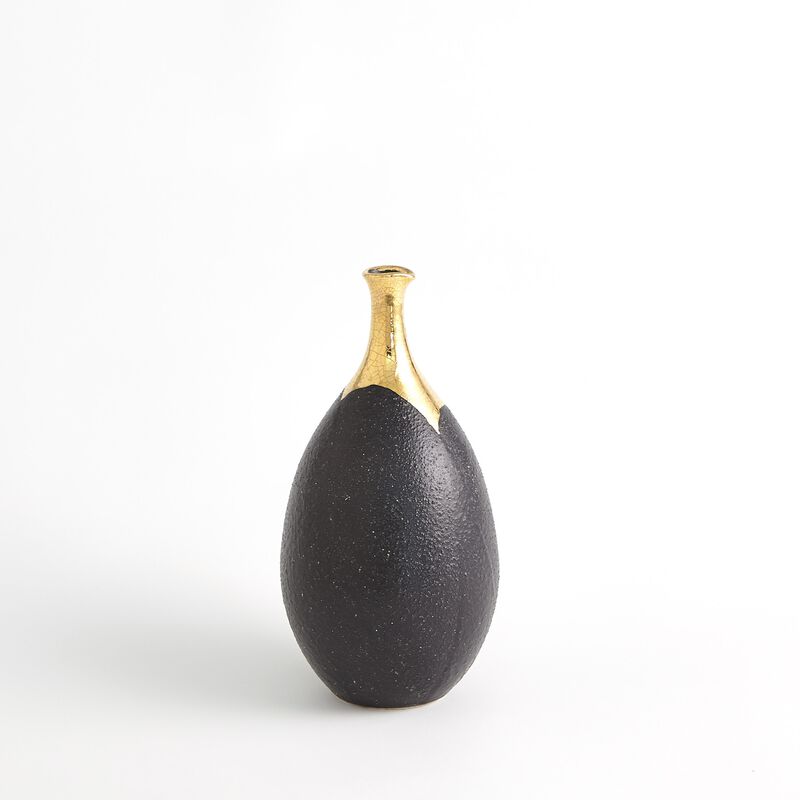 Dipped Golden Crackle Vase