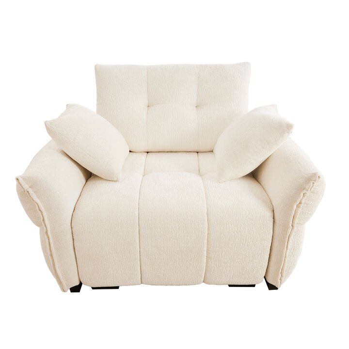 Merax Chenille Ergonomic  1- Seat Single Sofa for Living Room
