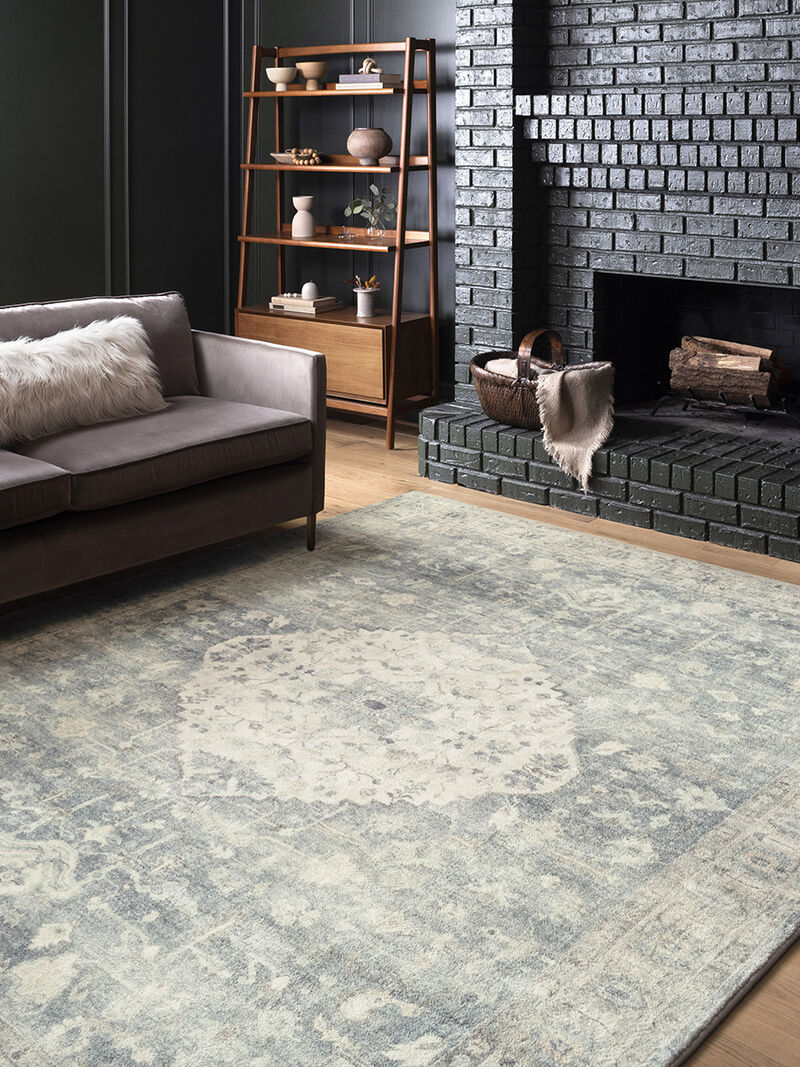 Rosette ROS07 Denim/Fog 7'6" x 9'6" Rug