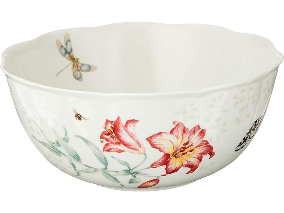Lenox Butterfly Meadow Salad Bowl & Servers