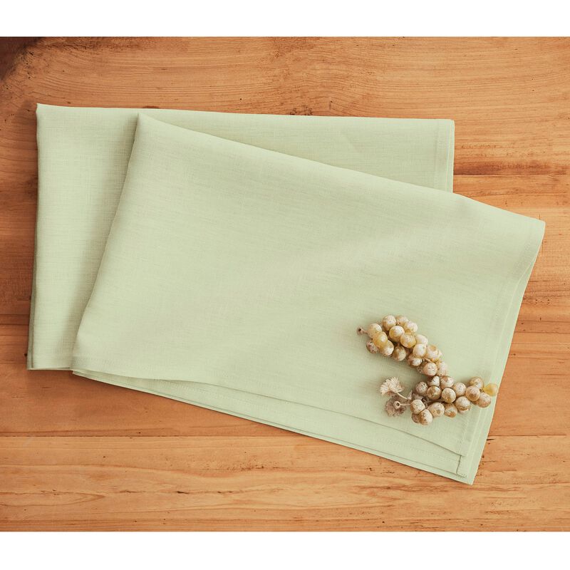 Solino Home 100% Pure Linen Kitchen Towels Set of 2 - 17 x 26 Inch | Fete