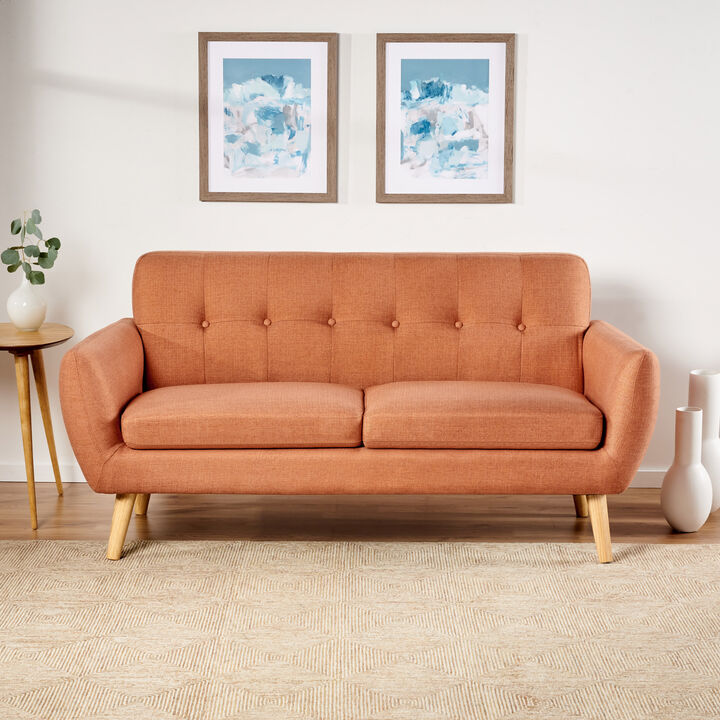 Merax Modern Fabric Loveseat Sofa