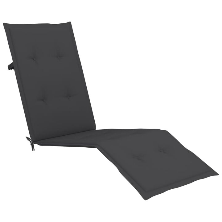 vidaXL Deck Chair Cushion Anthracite (29.5"+41.3")x19.7"x1.6"